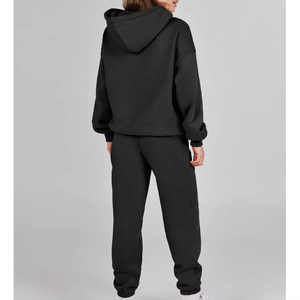 Conjuntos Deportivos de Felpa de Algodón Extra Grandes para Mujer, Conjuntos Deportivos de 2 Piezas a la Moda, Conjuntos Deportivos Personalizados para Mujer - Product Image 5
