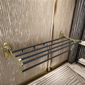 Accessoires de salle de bain en acier inoxydable et aluminium de qualité supérieure fabriqués en Inde Porte-serviettes de maison moderne avec finition brossée - Product Image 2