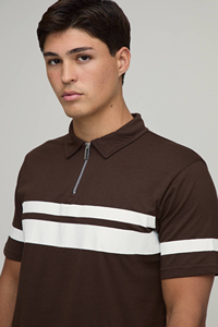 Trendy Men’s Casual Summer Co Ord <b>Set</b> Polo Tee and Shorts Street Style Two Piece <b>Set</b> OEM Urban wear Fashion Casual Breathable - Product Image 3