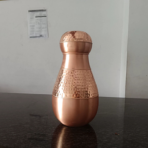 Textured Copper Vintage Luxury <b>Large</b> Capacity Leak Proof <b>Water</b> <b>Bottle</b> for Home Use - Product Image 1