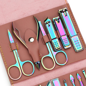 7/10/12/18pcs Stainless Steel Nail Clipper Set Travel Grooming Set <b>Manicure</b> Pedicure Pink Nails Cutter <b>Kits</b> - Product Image 6