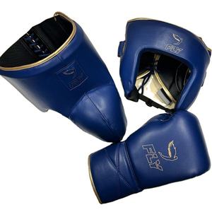Nouvelle conception, ensemble de sparring de boxe sur mesure, vente en gros, en cuir de vachette véritable, gants réglables, ensemble de sparring Fly - Product Image 1