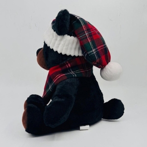 Oso de Peluche Navideño, Suave y Adorable, con Gorro de Santa y Bufanda de Tartán, Regalo Navideño, Decoración, OEM, Venta al por Mayor, Peluche Personalizado - Product Image 6