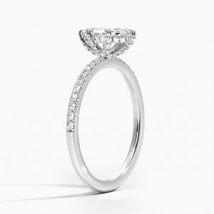 BOJ <b>Ring</b> 095 Marquise Cut 925 <b>Silver</b> Halo Stone Prong Setting <b>Solitaire</b> Diamond <b>Ring</b> 2ct D Color VVS1 Moissanite GRA Certified - Product Image 2