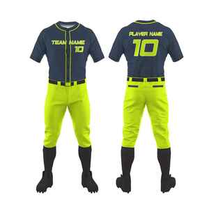 Uniforme de Béisbol y Sóftbol 2026, Nuevo Diseño Personalizado para Hombre, Logotipo Frontal, 100% Poliéster Transpirable, Manga Corta - Product Image 1