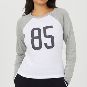 Camiseta de Manga Larga Personalizada al por Mayor para Mujer, Camiseta Informal Premium de Manga Larga con Diseño Personalizado, Ropa de Marca Privada - Product Image 1