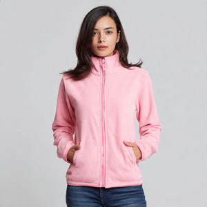 Veste polaire style streetwear pour femme, chaude pour l'hiver, avec col montant et poches, en polaire Sherpa - Product Image 5