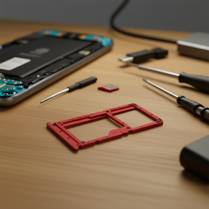 Vassoio per scheda SIM e Micro SD per Redmi Note 7, colore rosso - Product Image 2