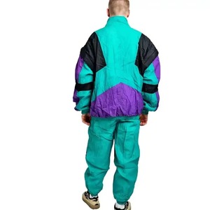 Custom Logo <b>Button</b>-Up Windbreaker Cotton Shirt and Trouser Breathable Heavyweight Running Spring Sweat <b>Suit</b> for Men & Women - Product Image 3