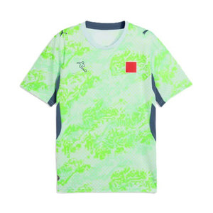 Men's Green <b>Tie</b>-<b>Dye</b> Short Sleeve Soccer Jersey Crew Neck Moisture Wicking Regular Fit Sublimated Print Adult Summer Apparel - Product Image 3