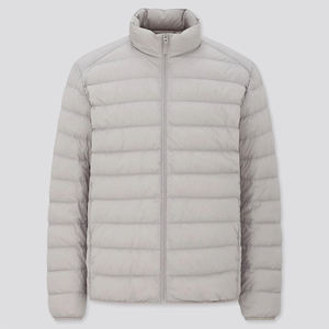 เสื้อแจ็คเก็ตพัฟเฟอร์ผู้ชายสีเหลือง ทำจากขนสัตว์รักษ์โลก 100% คอตั้งแบบมีฮู้ด ซิปด้านหน้า สไตล์ลำลอง ทรงปกติ สีพื้น ผลิตจากโพลีเอสเตอร์ - Product Image 5