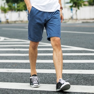 <b>Men</b> Solid Polyester Sporty Front Logo <b>Bermuda</b> <b>Shorts</b> Mid Waist Drawstring Waterproof Quick Dry Breathable Plain Dyed - Product Image 6