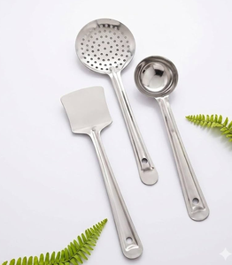 Stainless Steel <b>Cooking</b> Spoon <b>Set</b> Kitchenware <b>Utensils</b> For <b>Cooking</b> and Serving Spoon At Acceptable price - Product Image 6