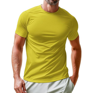 Men sporty fit athletic shorts sleeve t <b>shirts</b> <b>100</b>& <b>polyester</b> Moisture Wicking Quick Dry t <b>shirts</b> - Product Image 4