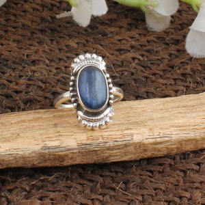Anillo de Plata de Ley con Turquesa Natural para Mujer, Joyería Clásica de Moda para Bodas, Venta al por Mayor - Product Image 3