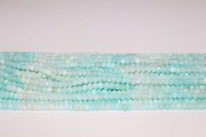 Natural Peruvian Opal Faceted Rondelle Beads 4-4.5 mm 13 Inches Strand for Jewelry Making - Product Image 2