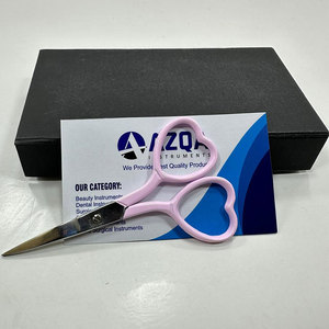 Professional Stainless Steel Embroidery Scissors <b>Light</b> Pink Heart Handle Fine Tip Sewing Thread Cutting Craft Tool - Product Image 4