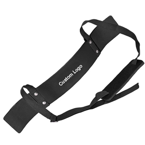 Ceinture de soutien ajustable en néoprène pour épaule et cou, ajustement universel, logo personnalisé, noir, Seamrewear - Product Image 2
