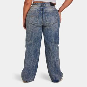 Jeans de Mezclilla Formales para Mujer, Cintura Media, Corte Recto, Transpirables, Color Sólido, Lavado a la Moda, Alta Calidad OEM - Product Image 4