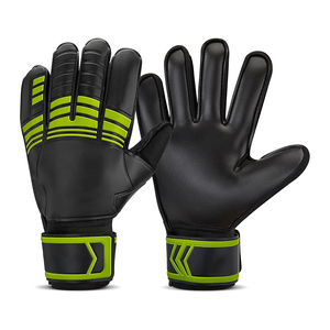 Comfortable Lightweight Leather Goalkeeper Gloves Waterproof Anti Slip <b>Hook</b> Loop Closure Full Finger Training Sports Football - Product Image 1