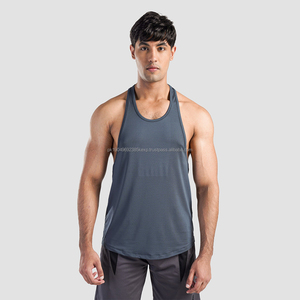 Men Bodybuilding High Quality Custom Cotton <b>Material</b> Made Men Tank Top 100% Breathable Men Lowest Price Tank Top - Product Image 1