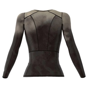 <b>Women's</b> High Quality Breathable <b>Compression</b> <b>Top</b> Custom Fitness Sports Shirt Heat-Transfer Printed 100% Polyester V-neck Crop <b>Top</b> - Product Image 1