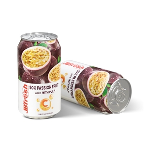 Muestra gratis 500ml JB'FRESH Enlatado Jugo de maracuyá original de alta calidad con polvo de pulpa Aumenta el proveedor del sistema inmunológico - Product Image 2