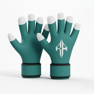 Gants de gardien de but unisexes de haute qualité, matière PU, lacets respirants, protection des doigts et du pouce, par RIVIAN ATLANTIC - Product Image 1