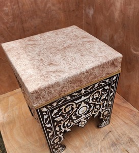 Tabourets en nacre, meubles indiens pour la maison, le bureau, les hôtels, les cuisines, les restaurants, les bars, articles décoratifs - Product Image 6