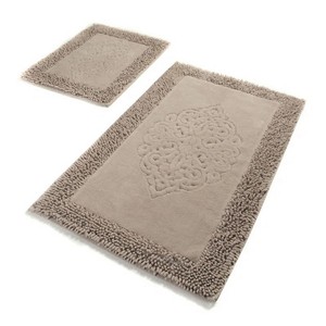 Tapis de bain en coton 100% de haute qualité, doux et absorbant, qualité supérieure pour hôtels, tissé pour la salle de bain, devant la porte, sur le sol - Product Image 1