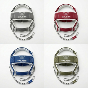 Reinforced Adjustable Non-Slip Neck <b>Training</b> <b>Head</b> Harness for Professional Fitness Bodybuilding Workout Performance Unisex - Product Image 1