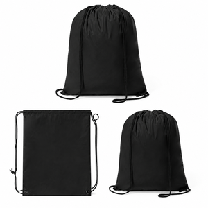 Natural Attractive Black Color <b>Backpack</b> 100 GSM to 550 GSM Thickness with your Custom Logo Print - Product Image 4