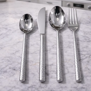 Couteaux à fromage à manche martelé, outils à fromage en acier inoxydable poli, ensemble de couteaux à fromage résistant à la rouille - Product Image 2