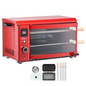 Macchina Elettrica per Shawarma e Pollo Arrosto con 2 Giraspetti, Capacità Barbecue - Product Image 1