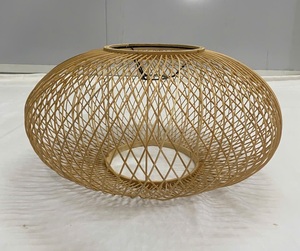 Pantalla de Lámpara Redonda de Bambú Tejido Ecológica - Decoración Sostenible para Hogares, Restaurantes, Hoteles y Resorts - Product Image 2