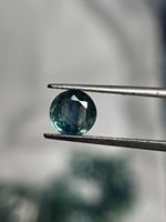 Kyanite naturelle bio-couleur, pierre précieuse ronde facettée d'Afrique pour la fabrication de bijoux