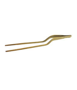 Pince à plier les aliments pour la présentation culinaire, outil de cuisine en acier inoxydable courbé à pointe de précision, idéal pour les chefs - Product Image 5