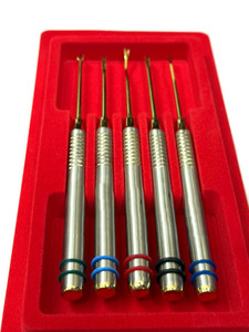 Ensemble d'instruments chirurgicaux dentaires manuels en alliage de titane, réutilisables, en acier, certifiés CE, pour remodelage osseux dentaire - Product Image 2