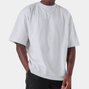 <b>Men's</b> Oversized O-Neck T-Shirt 100% Cotton Letter Pattern Casual Worsted Fabric <b>Short</b> Sleeve Loose Fit - Product Image 1