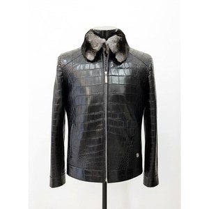 Wholesale Designer Men Genuine <b>Leather</b> Coat for Men Custom High Quality <b>Leather</b> <b>Blazer</b> Men /New Style Fashion Fur <b>Leather</b> <b>Blazer</b> - Product Image 1