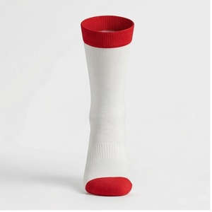 Chaussettes de sport pour hommes, blanches avec bordure rouge, respirantes, pour la course à pied, saison estivale - Product Image 1