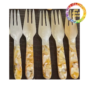 ช้อนเปลือกหอยมุกทำมือ สำหรับใช้ในครัว ใช้เสิร์ฟของหวาน และตกแต่งบ้าน - Product Image 3