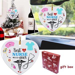 Decorazione Natalizia 'Migliore Infermiera di Sempre', Regalo per Infermiere, Ornamenti per Albero di Natale - Product Image 4