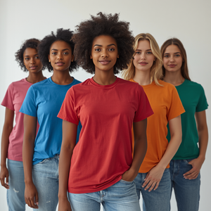 เสื้อยืดคอกลมผู้หญิง ผ้าฝ้าย แขนสั้น คอกลม แบบพื้นฐาน พร้อมบริการ OEM ODM ปรับแต่งได้ - Product Image 6