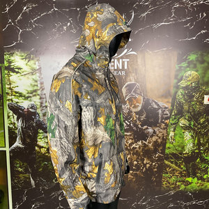 Custom Unisex Hunting Tactical <b>Jacket</b> Camouflage Inner <b>Soft</b> Lining Front Chest 2 Zips Waterproof Windproof Cordura <b>Hooded</b> Hard - Product Image 4