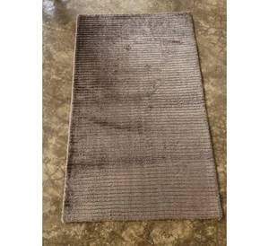 Alfombras de lujo de color marrón 100% viscosa, juego de alfombras de seda de bambú 100%, viscosa lisa, rayón de lujo y pieza decorativa cortada. - Product Image 3