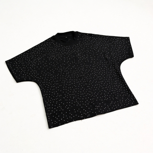 T-shirts surdimensionnés pour hommes avec strass, style streetwear, coupe ample, t-shirt d'été respirant en coton pour hommes - Product Image 5