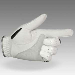 Gant de golf en cuir véritable blanc, main droite, antidérapant, à enfiler, unisexe, respirant et confortable - Product Image 3