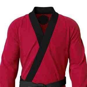 Uniforme de Taekwondo WTF Rojo y Negro de Alta Calidad para Niños, Traje de Entrenamiento de Karate para Jóvenes, Kimono de Jiu Jitsu - Product Image 2