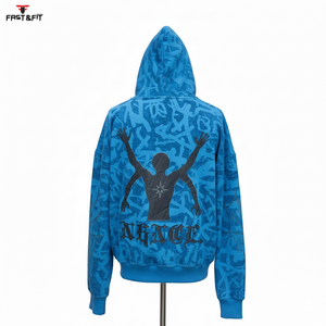 Professional Made Winter Embroidered High Quality Cotton Fleece Quick Dry Custom Made Men's Hoodies - Product Image 4